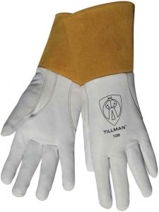 Tillman 1338 Top Grain Goatskin TIG Welding Gloves with 4 Cuff, X-Large